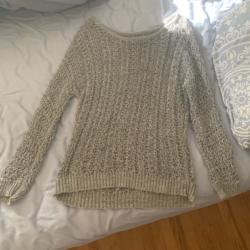 Grey American Eagle Knit Sweater